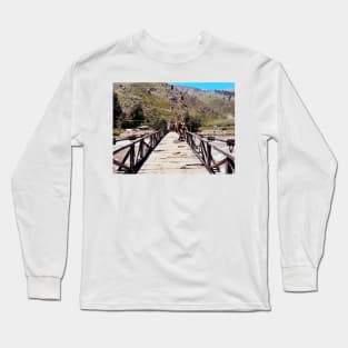 bigfoot bridge crossing Long Sleeve T-Shirt